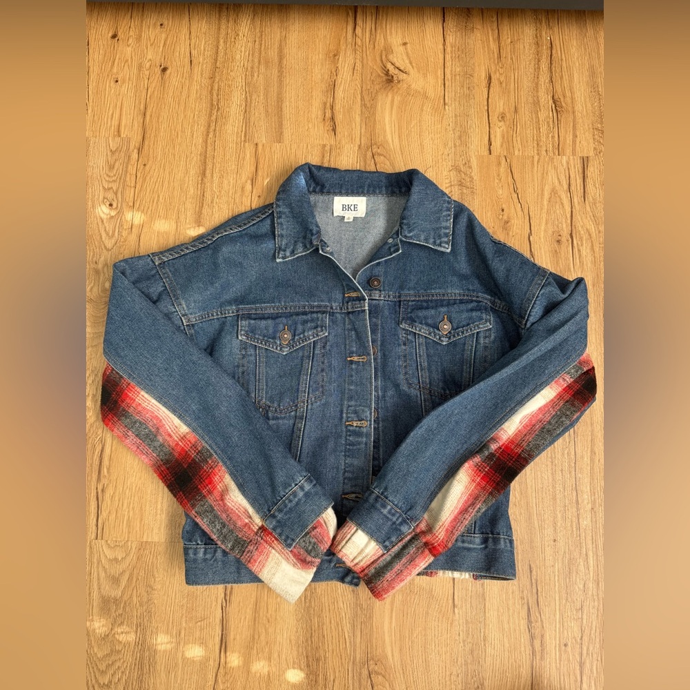 BKE Denim/flannel Jacket